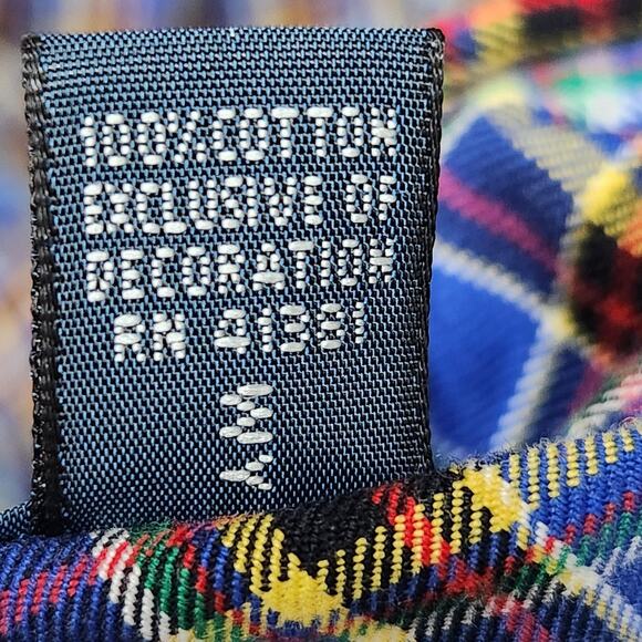 Ralph Lauren Shirt Mens 3XB Big Blue Plaid Classic Fit Button Down Long Sleeve - Picture 14 of 16